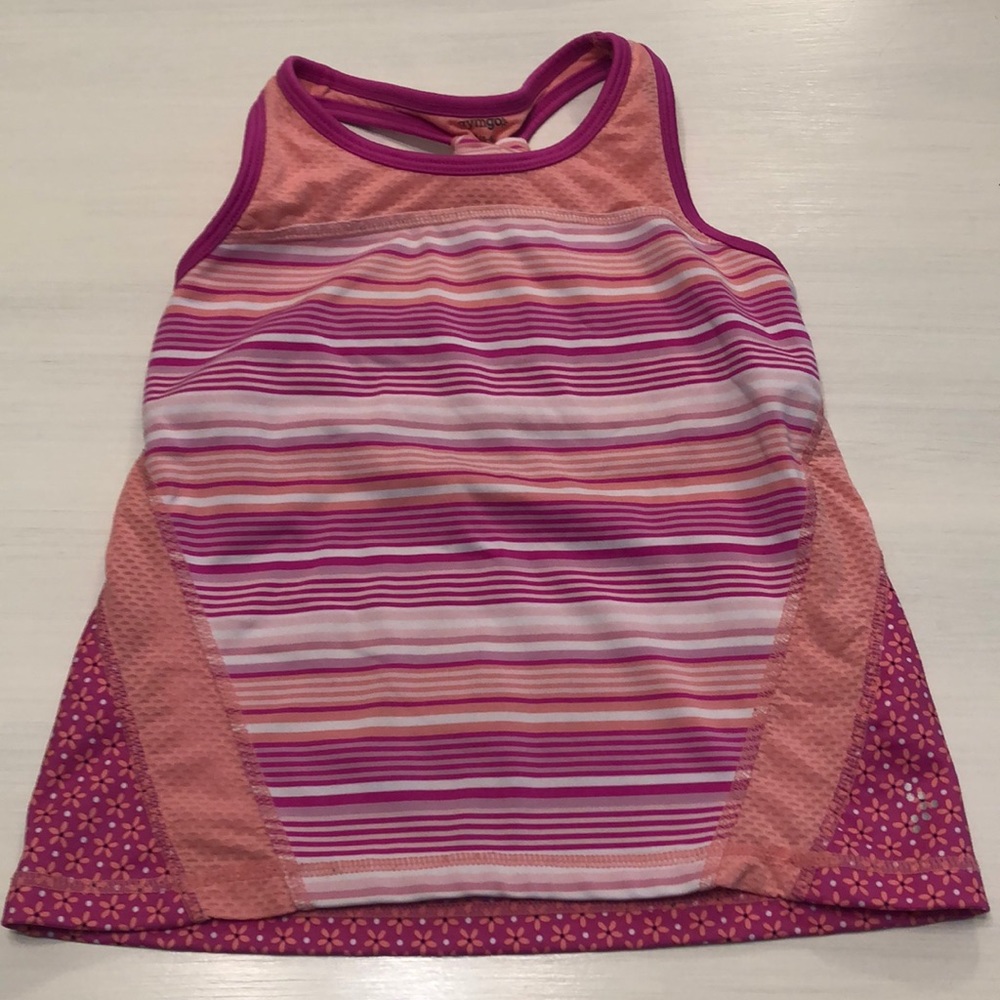 Girls 5-6 exercise tank top